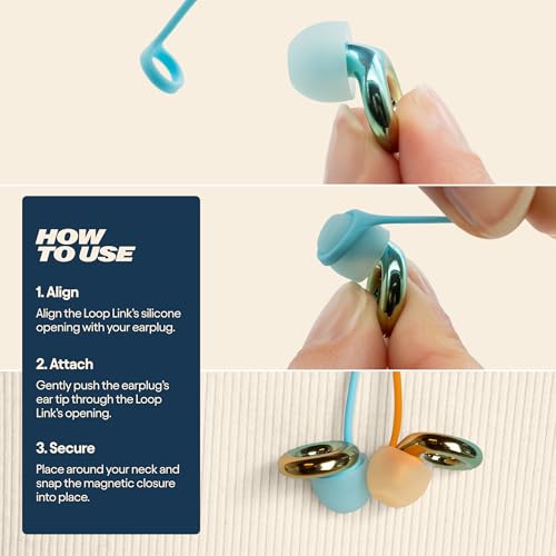 Image of Loop x Coachella Link Safety Connector Cord | Stylish Magnetic Tug-Resistant Safety Cord For Festivals | Compatible With Quiet 2 /Engage 2 /Experience 2 / Switch 2 | Limited Edition Colorway