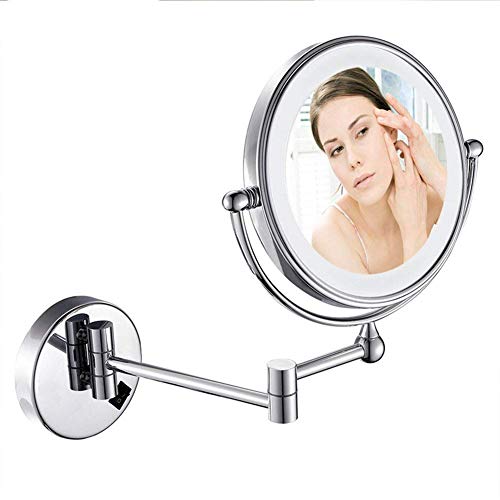 Miroir de maquillage mural pivotant pour éviter les mauvaises postures