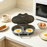 Cuoci Uova Microonde 2 Cavità Con Coperchio Riutilizzabile per Colazione Ufficio Scuola Ca...