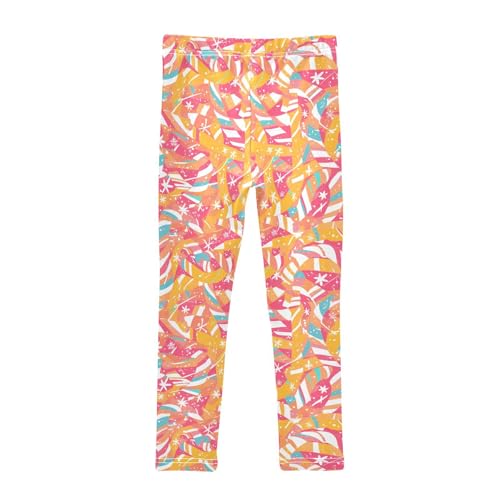 KLL Candy Canes Snowflakes Cartoon Little Girls Legging Stretchy High Waisted Leg Yoga Pants Sports2