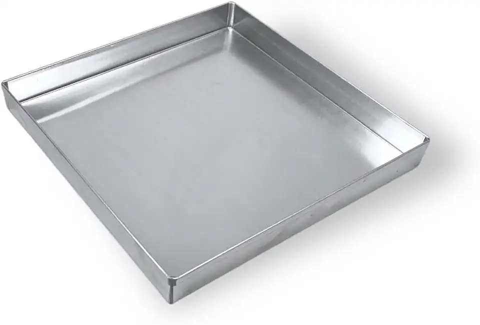 FORMA ASSADEIRA QUADRADA PARA BROWNIE 21X21X3 ALUMÍNIO