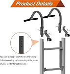 Heavy Duty Roof Ladder Hook With Wheel - Stabilizer for Ridge Extension, Rubber Grip T-Bar for Damage Prevention, Lock Jaw Grip, Fast & Easy Access to Steep Roofs (Patent)