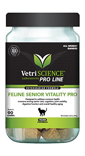 VETRISCIENCE 090049H090 90 Count Feline Senior Vitality Pro Vitamin Chews