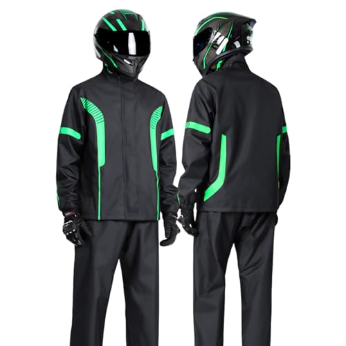 Combinaison de pluie anti-infiltration avec pantalon taille haute et veste légère