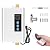Tankless Water Heater Electric,110v 3000w Instant Water Heater with Remote Control, Water Temperature Regulating and Adjustable Temperature, LCD Digital Display for Kitchen and Bathroom,White