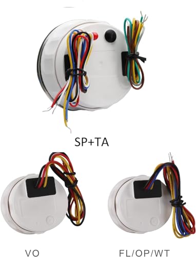 Image of MOTOR METER RACING 110mm 4-3 /8 inch W PRO Series 5 Gauge Set Black Dial | White LED, 2-in-1, GPS Speedometer, Tachometer, 52mm, 2-1 /16 inch, Volt, Fuel Level, Water Temp, Oil Press, Car, Boat, Truck