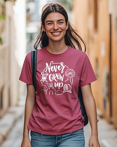 Image of Vacation Character Unisex Cotton T-Shirt|Cartoon Vintage Graphic Tee|Perfect for Vacation & Casual Wear