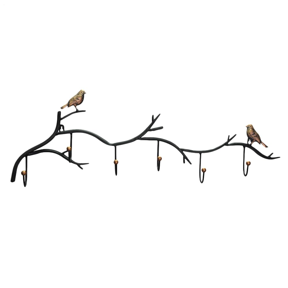 Crochets muraux oiseaux en fonte patinée style maison de campagne