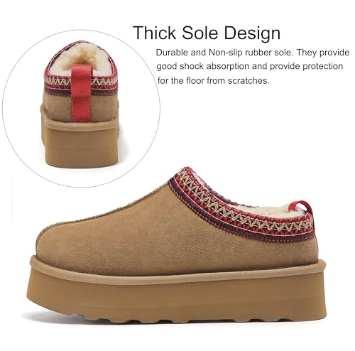 SMajong Women Platform Slippers Mini Snow Boots Thickened Flat Boot Fur Lined Shoes Home Slipper Winter Casual Shoes3