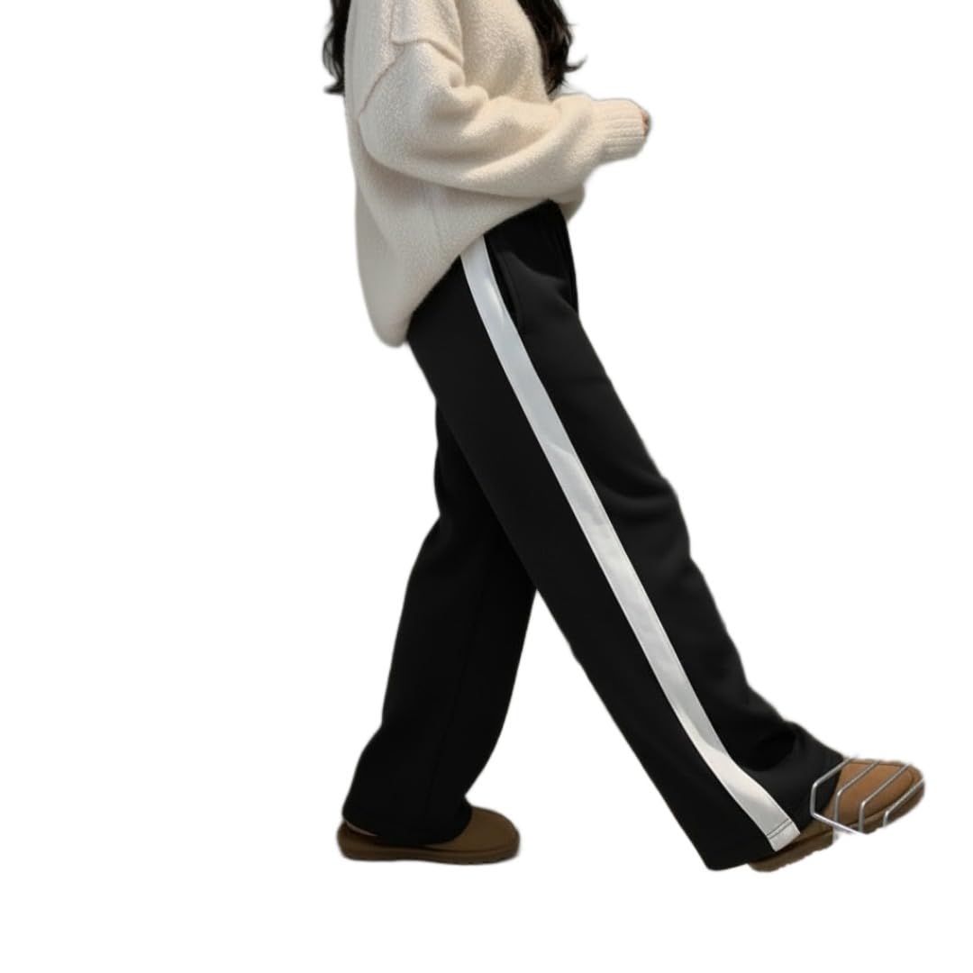 dockstreet Track Pant for Women || Baggy Fit || Track Pants || Full Elastic Jogger Track Pant ||-picture-55