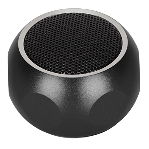 Portable Bluetooth Speaker, Mini Waterproof Speakerphone, Cute Tiny Speaker with Lanyard, for Shower Bike Car Travel(Black)