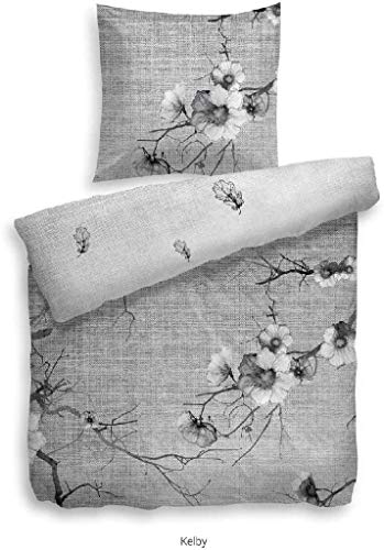 Heckett Lane Mako-Satin Wendebettwäsche Kelby 135x200 (80x80)...