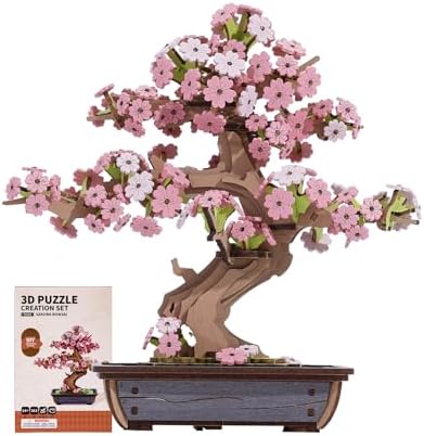 Rowood Quebra-cabeças de madeira 3D para adultos, conjunto de con...