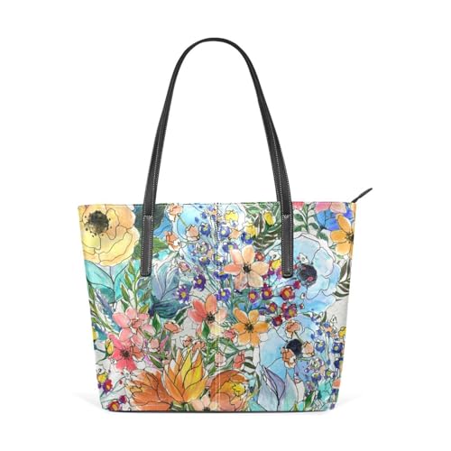 Image of Top Handle Bag for Women Vegan Leather Lady Purse Shoulder Bag