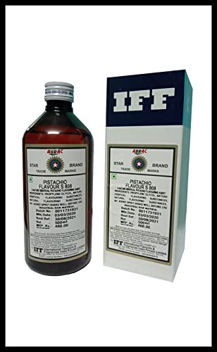 Image of Nithi Foods, IFF ABRAC, Pistachio Flavur S 808 - 500ml (commonly Used in Baking, Beverages, Confectionery, ice Cream, Desserts, and Savory Dishes)