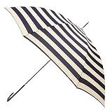 Bande à deux couleurs parapluie droite anti-ultraviolette longue parapluie-Grêle bleu_83cm