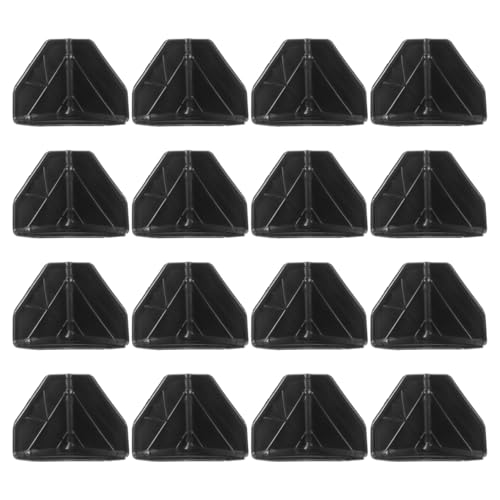 Image of 100Pcs Safety First Anti-Collision Angle Protection: Black Plastic Corner Protectors for Furniture Easy Installation Adhesive Bumpers for Baby Proofing Sharp Edges at Home