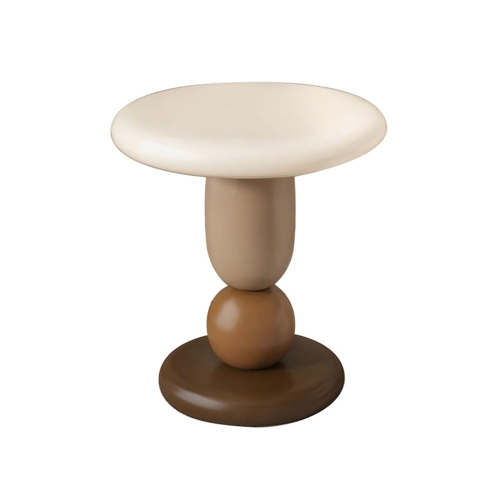 ZTHYSHOZ Coffee Table Colorful Living Room Storage Table Sofa Side Coffee Corner Bedroom Balcony(Bruin)