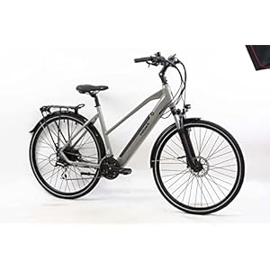 Tretwerk Seville 5.0 E-bike, 28 inch, e-trekkingfiets, damesfiets met hoog bereik en 24 versnellingen, Shimano…