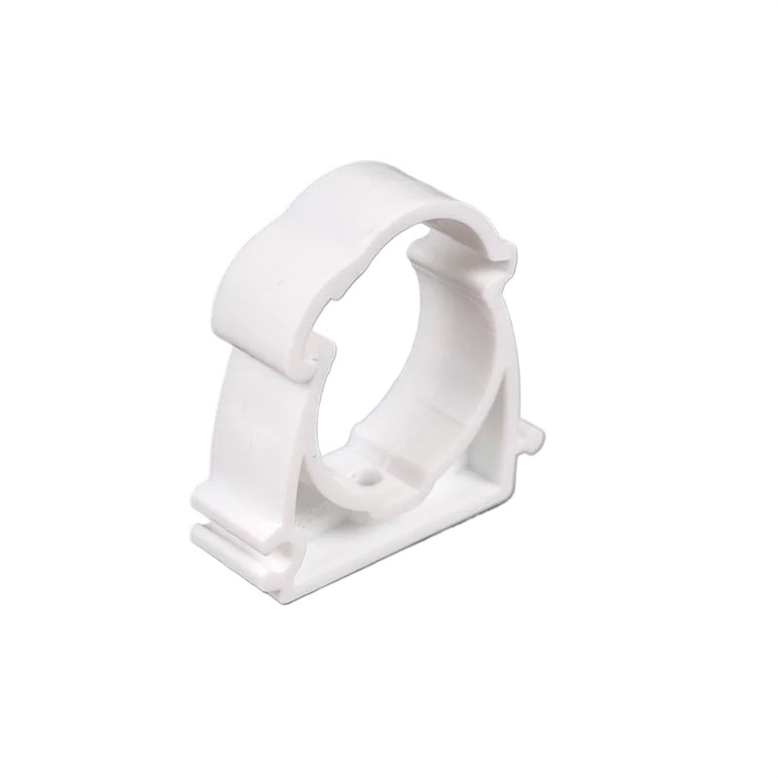 Lot de 10 Colliers de Serrage en U en Plastique Blanc for Tube de Tuyau d'eau de diamètre 16 mm, 20 mm, 25 mm, 32 mm, 40 mm, 50 mm Connecteur de Collier de Serrage(50mm)