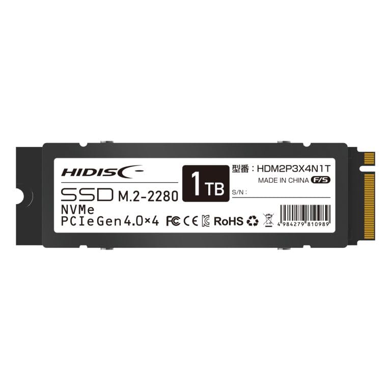 Amazon | HIDISC NVMe SSD 1TB M.2 2280 PCI-e Gen4.0x4 HDM2P3X4N1T