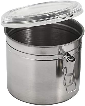 YYCFB 2PCS Airtight Canisters Sets Storage Canister Jars with Clear Arylic Lid and Locking Clamp for Tea, Coffee, Sugar