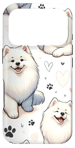 Beautiful Dogs Pattern Samoyed Dog Case for iPhone 17 Pro
