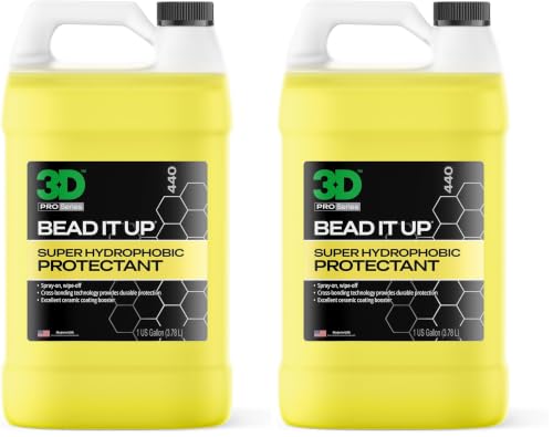 Image of 3D Bead It Up Ceramic Coating Booster Spray - Super Hydrophobic Bead Maker - Polymer Paint Protectant & Sealant 1 Gallon (Pack of 2)