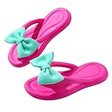 Vertvie Damen EVA Hausschuhe Badeschuhe Rutschfest Wolken Flip Flops mit Schleifen Dicke Sohle Sommer Schlappen Weich Badelatschen Sandalen Zehentrenner Strand Schwimmen Slippers(Roserot,40/41 EU)