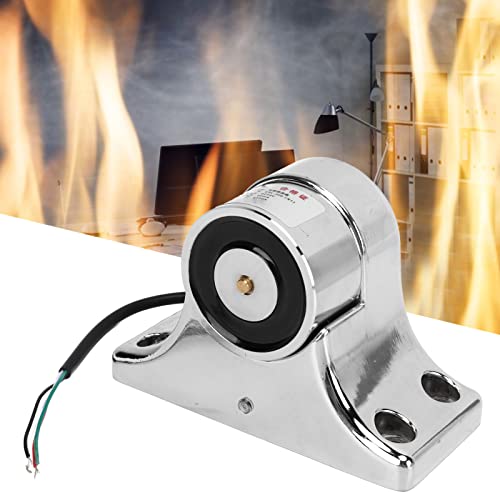 Elektromagnetischer Türhalter für Feuer, an der Wand Montiert, 80 Kg Saugkraft, Rauchdicht, Normalerweise Offen, Feuerglastürhalter aus Aluminiumlegierung
