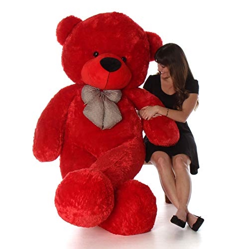 Image of Teddy Bear for Girls, Panda Teddy Bears, Gift Teddy Bear for gf 2 Feet Red (New)