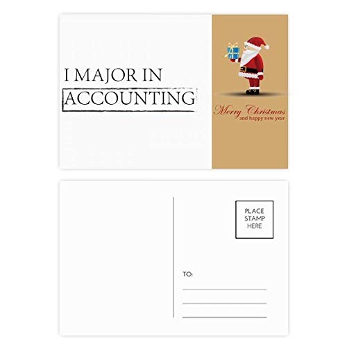 Cartes postales Major in Accounting Père Noël : cadeau idéal lot de 20