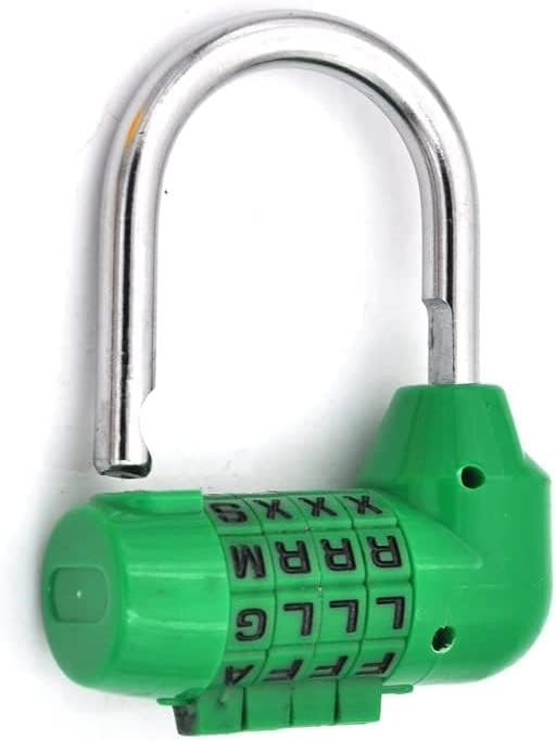 Code Padlock, Padlock, Combination Locker Padlock School Lock Pad Coded 4 Dial Digit Letter Combination Travel Code Diary Password Pad Luggage(Orange)