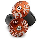 GD Grip Divison Rennrad Lenker Endkappen, Aluminium End Plugs für Gravel, Fixie, Cyclecross und Bahnräder, orange