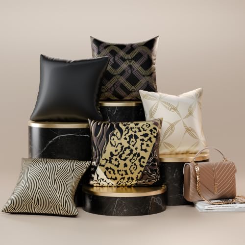 Image of Stoa Paris Cushion Cover Set of 5, Home Decor for Sofa, Bed & Living Room, Digital Printed Cushion Cover 16 Inch x 16 Inch, Soft Touch Finish, Hidden Zip Closure, Anastasia's Sovereign - Anastasia