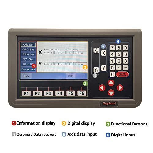 Baykunl 7inch LCD Magnetic Scale DRO