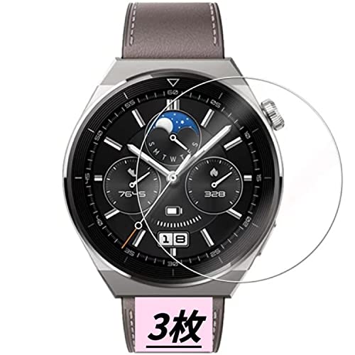 FilmWonderHUAWEI WATCH GT 3 用フィルム貼りやすい高透過率 指紋防止 撥油性 気泡なし 自動吸着 柔らかい 液晶保護 フィルム