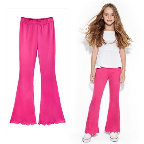 3 Pcs Girls Flare Leggings Mid Waisted Bell Bottom Yoga Pants2