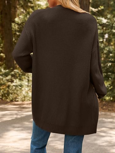 Image of LILLUSORY Womens Oversized Cardigans Soft Knit Cardigan Sweater with Pockets