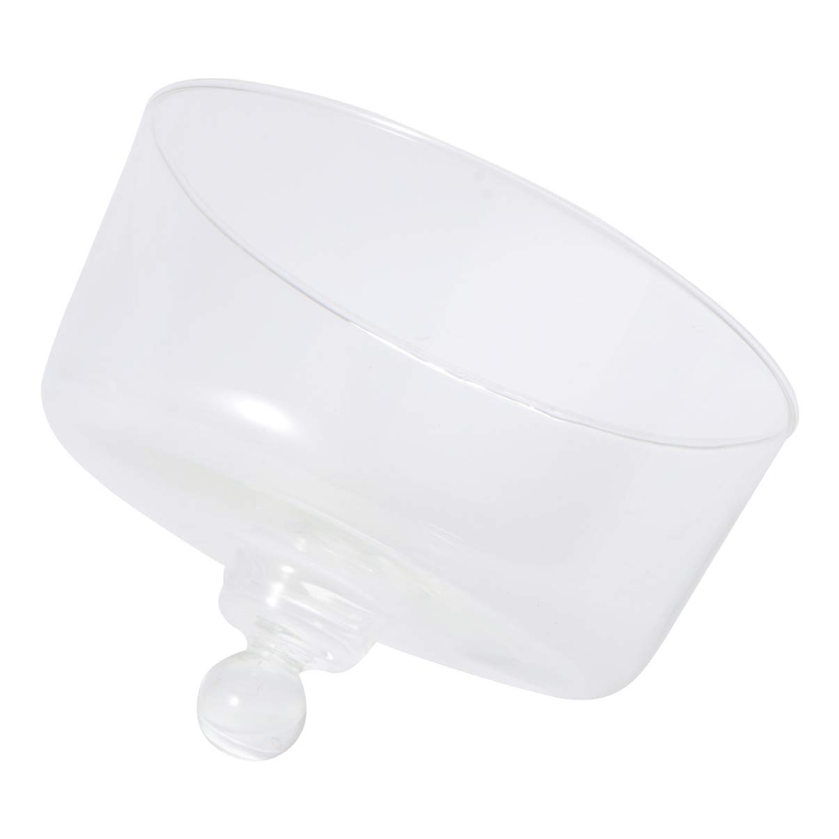 Cabilock Tiendas De Campaña Cúpula de Pastel de Cristal Cubierta de Pastel Alto Desierto Cloche Pantalla de Postre Cloche Campana Tarro Pantalla Cúpula 15X15cm Bandeja Escritorio