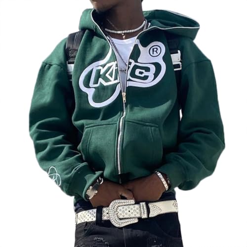 ORANDESIGNE Herren Hoodie Pullover Jacke Beschriftung Drucken Harajuku für...