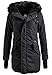 Produktbild khujo Damen Winterjacke Kourtney Warmer Parka mit weichem Teddyfutter und Kunstfell an der großen Kapuze
