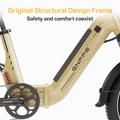 Image of Foldable Electric Bike for Adults, 7-Speed 20 inchx4 Fat Tire Ebike with Removable Battery, Up to 100 Miles Range, Full Suspension Step-Thru E Bike, UL 2849 Certified