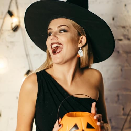Halloween Ghost Earrings for Women Glow-In-The-Dark 3D Blood Pumpkin Corn Dangle Earrings Halloween Jewelry Gifts Accessories Costumes2