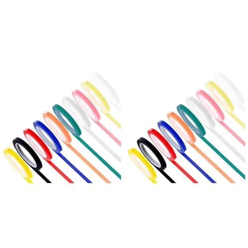 Remingtape 20 rollos de cinta de esterilización en autoclave, 0,24 de , 216,5 longitudes, cinta de identificación de instrumentos, 10 colores