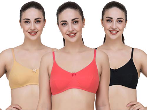 Image of Fasense Women's Wire Free Non Padded Cotton Bra