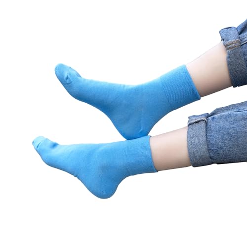 Image of HUGSWEET Cotton Soft Comfy Crew Ankle above Socks for Women Gift 5-10 Pairs | Colorful Casual Cute Funny Smiley Face Quarter Mini Crew Thin Socks, Elastic Lightweight Gifts for Women