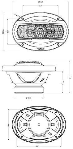 Ds18 Slc-N69X Coaxial Speaker - 6X9, 4-Way Speaker, 260W Max Power, 65W Rms, Woofer, Midrange, And Tweeters In One, Removable Cover Included - Select Speakers Provide Undiscovered Value - 2 Speakers #TOP5
