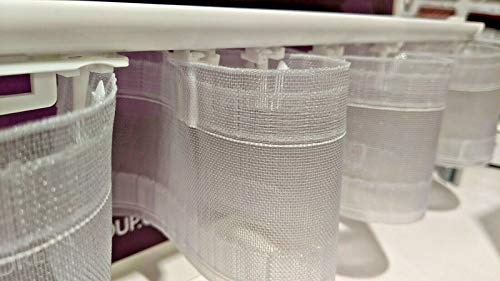 Wave-Effect Curtain Heading Translucent Tape 3 inch for Wave tracks - 10 metres