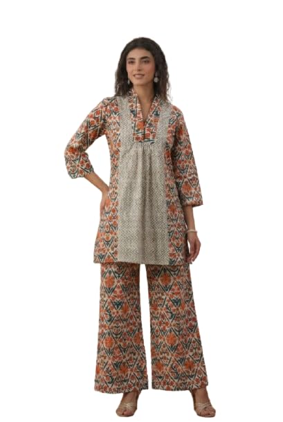 jisora Women's Multicoloured Printed Cotton Co-ord Set-picture-24